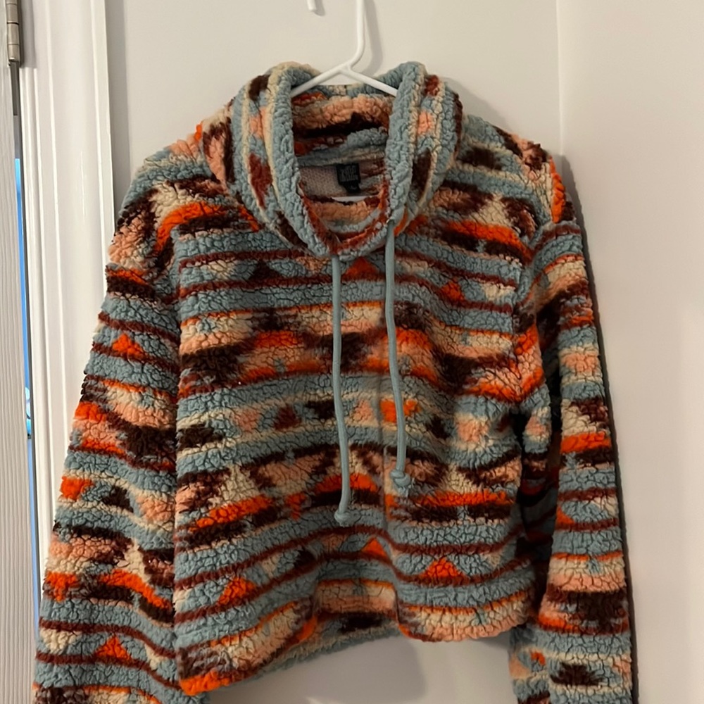 Crop Sherpa crewneck wild fable (target)
